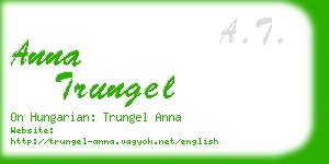 anna trungel business card